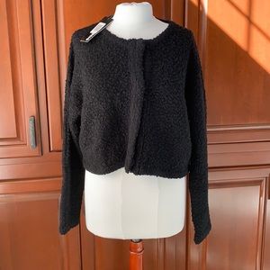 NWT!! UNIQ black cardigan L